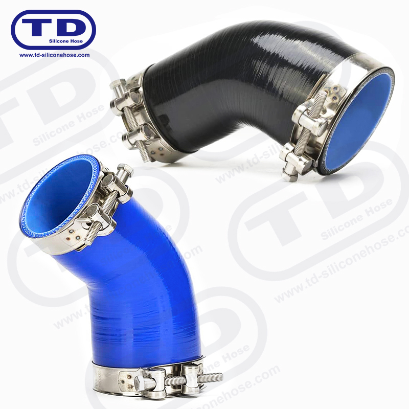 Silicone 45 ° reducer hose