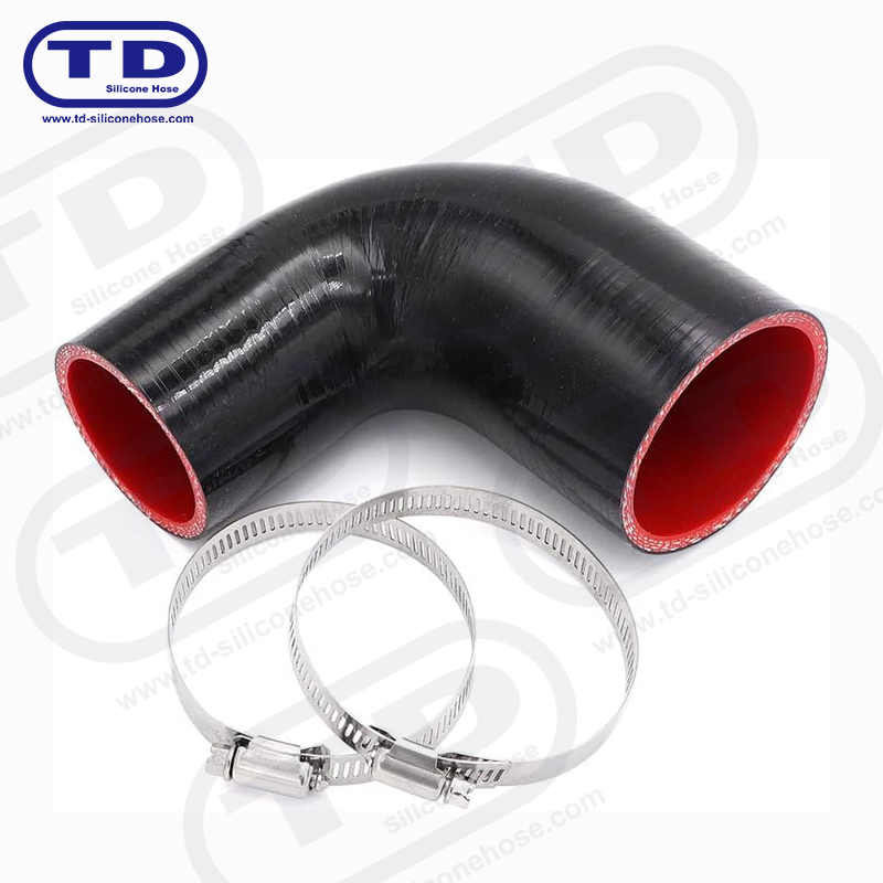Silicone 90 ° reducer hose