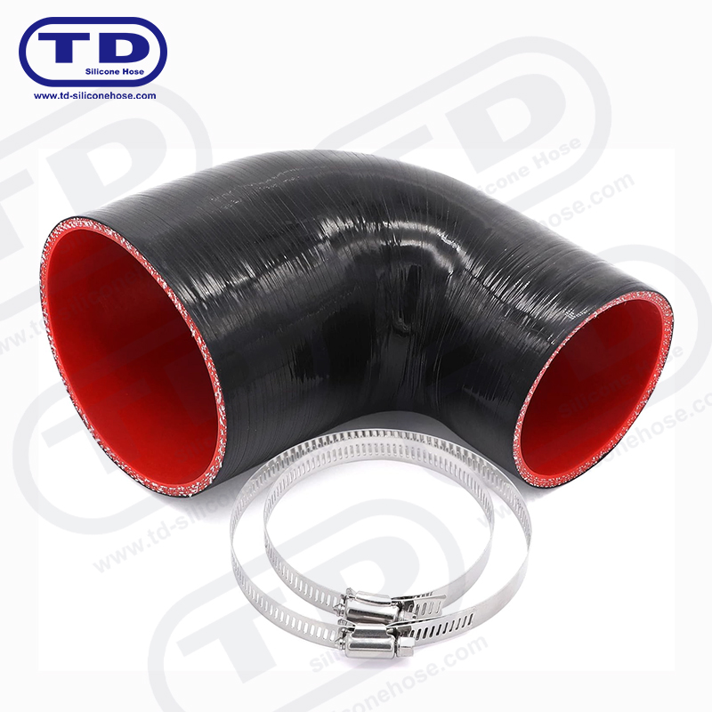 Silicone 90 ° reducer hose