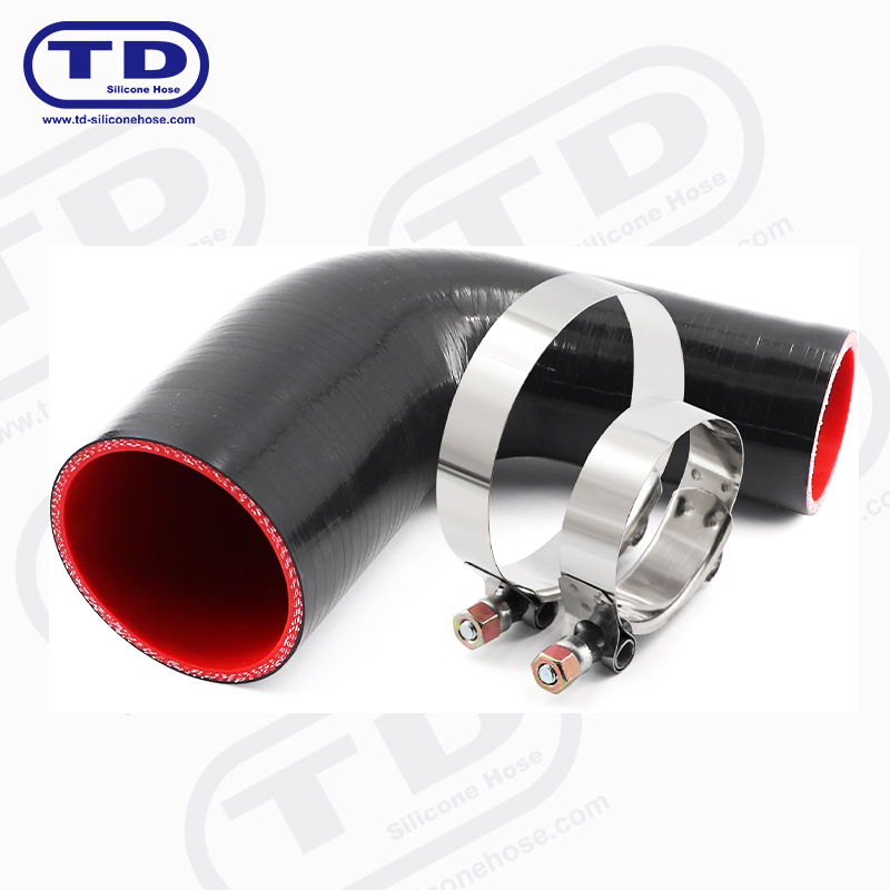 Silicone 90 ° reducer hose