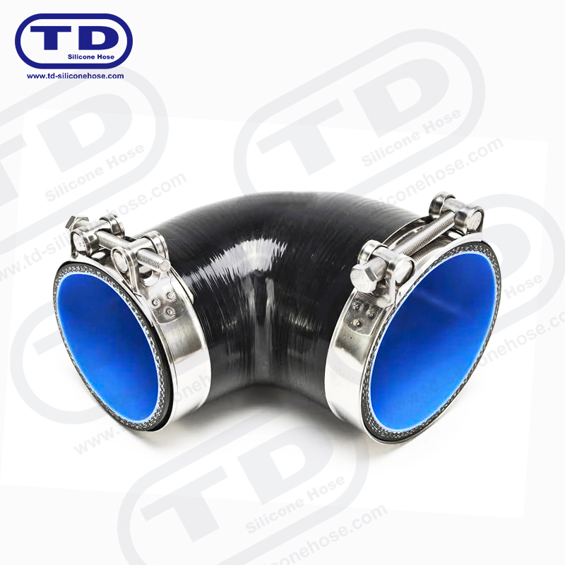 Silicone 90 ° reducer hose