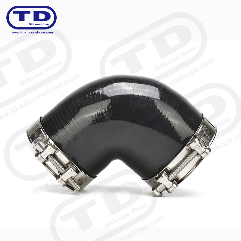 Silicone 90 ° reducer hose