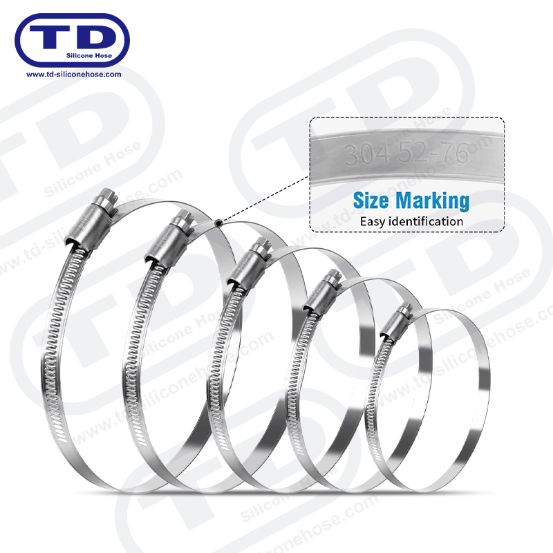 Aleman na uri ng worm drive hose clamp
