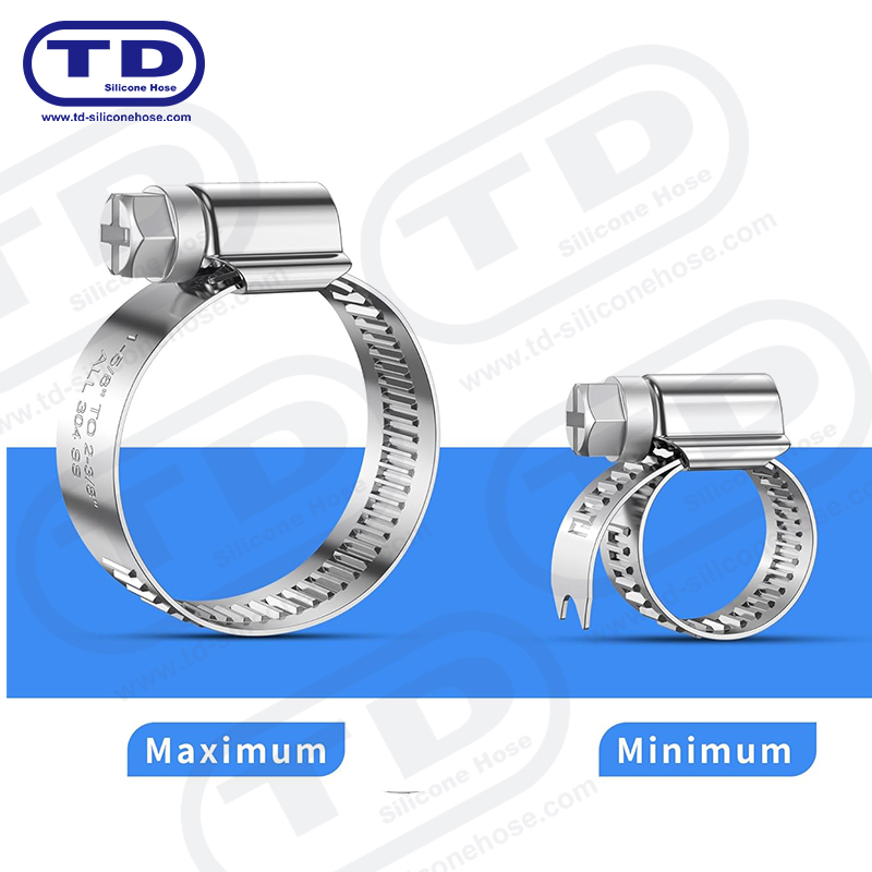 Aleman na uri ng worm drive hose clamp