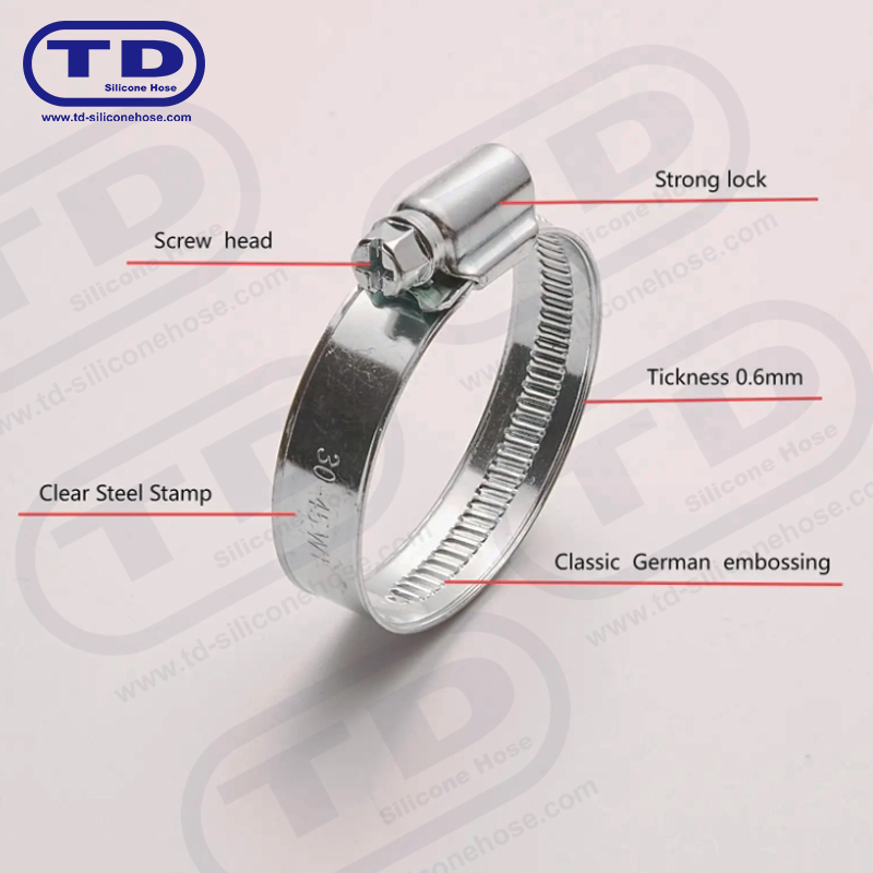 Aleman na uri ng worm drive hose clamp