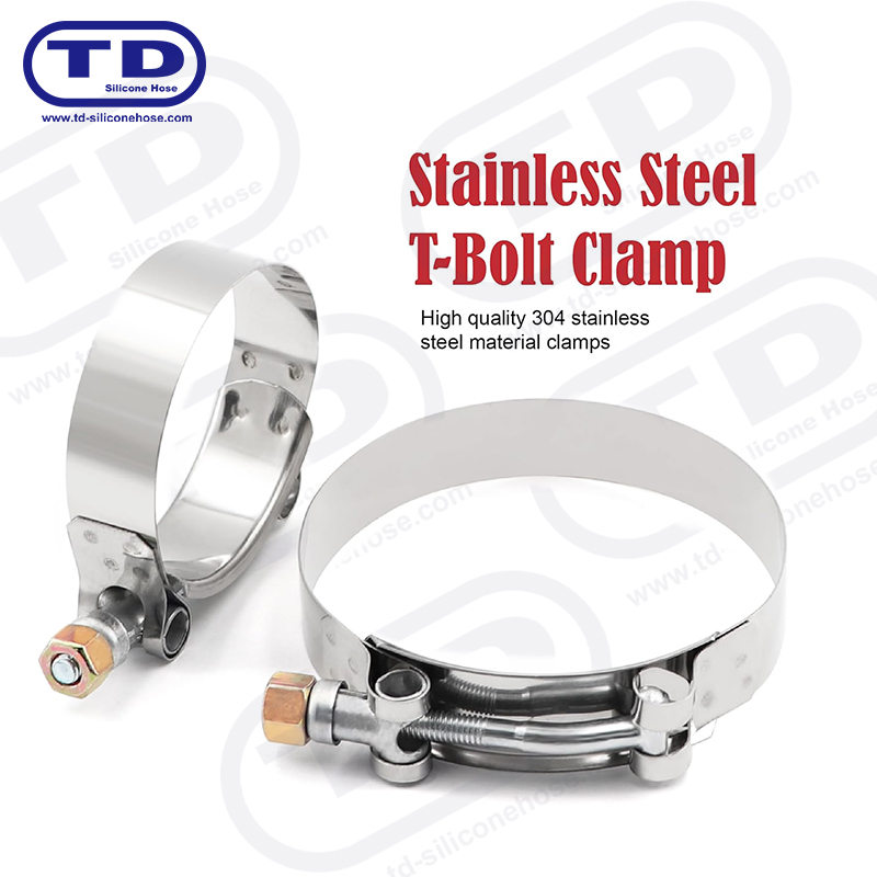 Malakas na tungkulin T-Bolt silicone hose clamp
