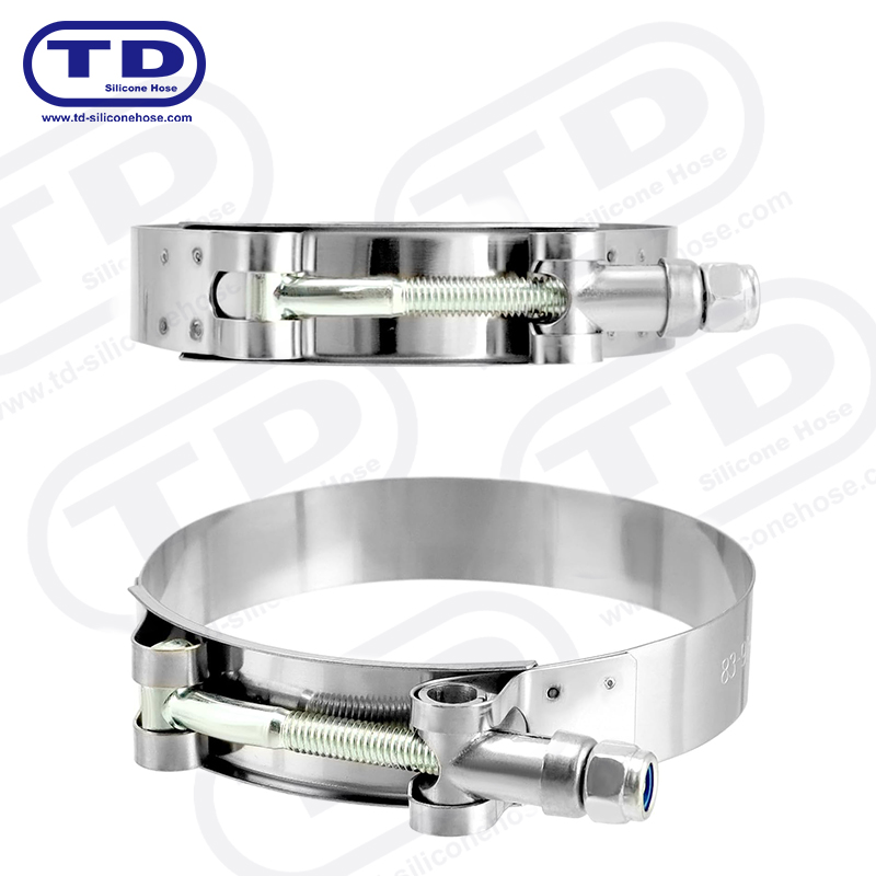 Malakas na tungkulin T-Bolt silicone hose clamp