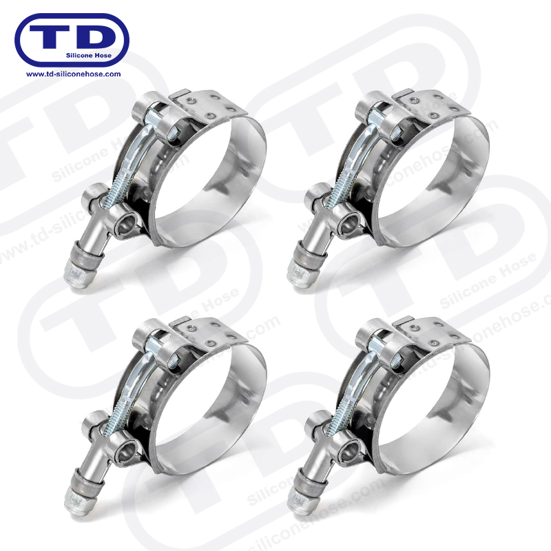 Malakas na tungkulin T-Bolt silicone hose clamp