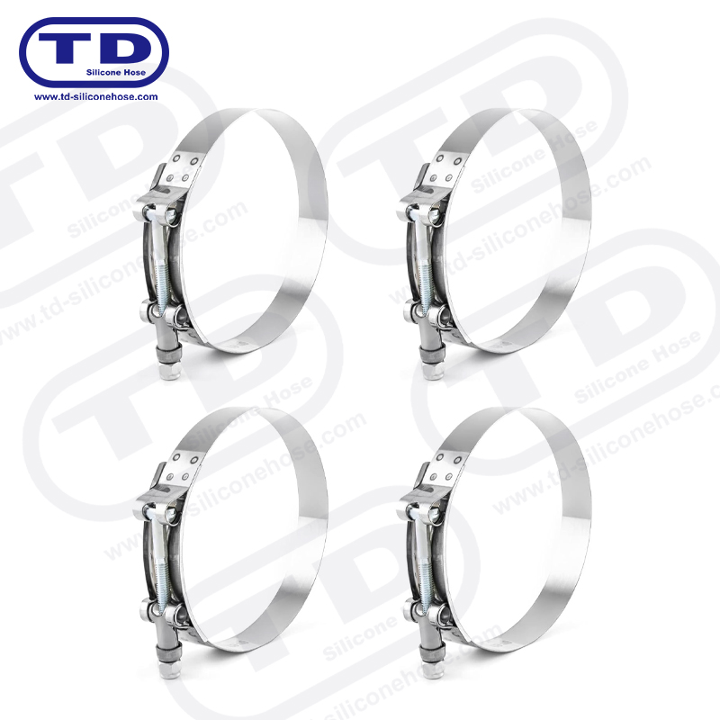 Malakas na tungkulin T-Bolt silicone hose clamp