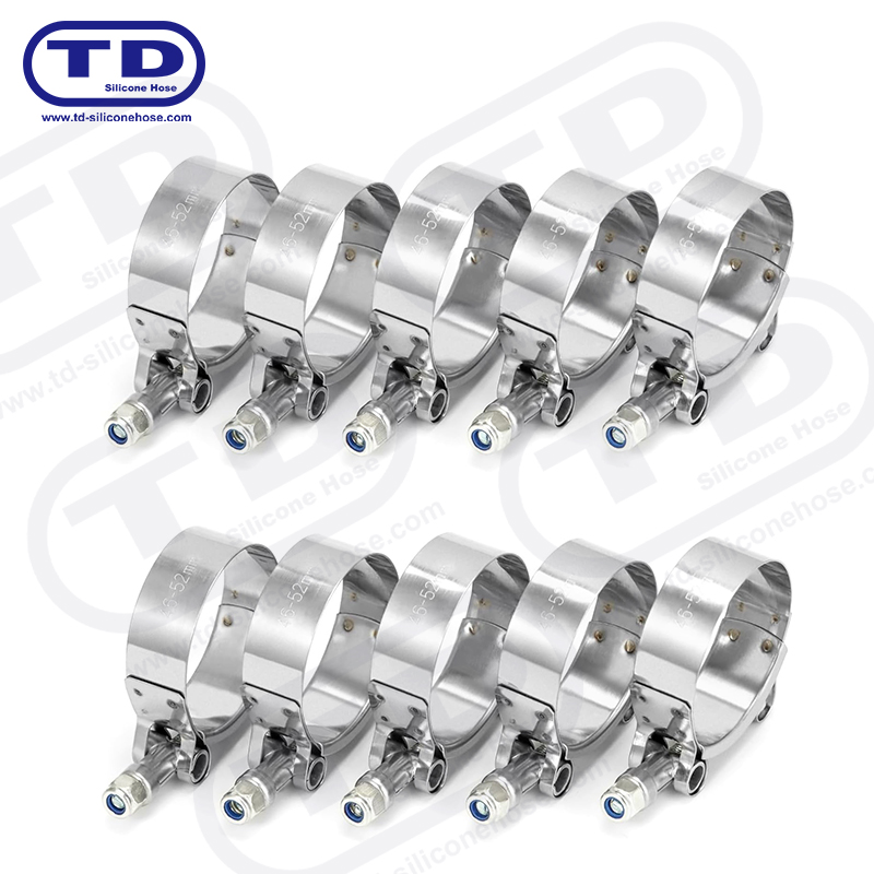 Malakas na tungkulin T-Bolt silicone hose clamp