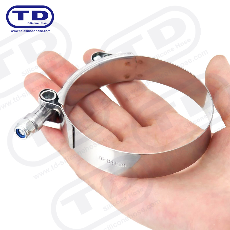 Malakas na tungkulin T-Bolt silicone hose clamp
