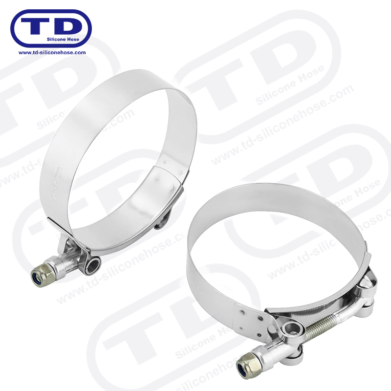 Malakas na tungkulin T-Bolt silicone hose clamp