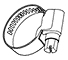 Silicone hose clamp