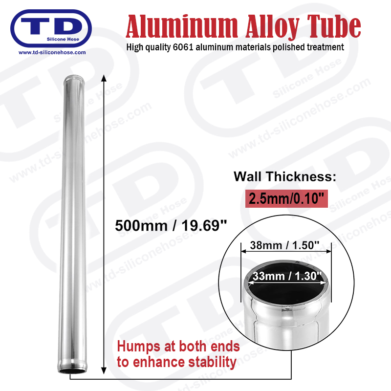 Aluminyo pipe od: 38mm l: 500mm