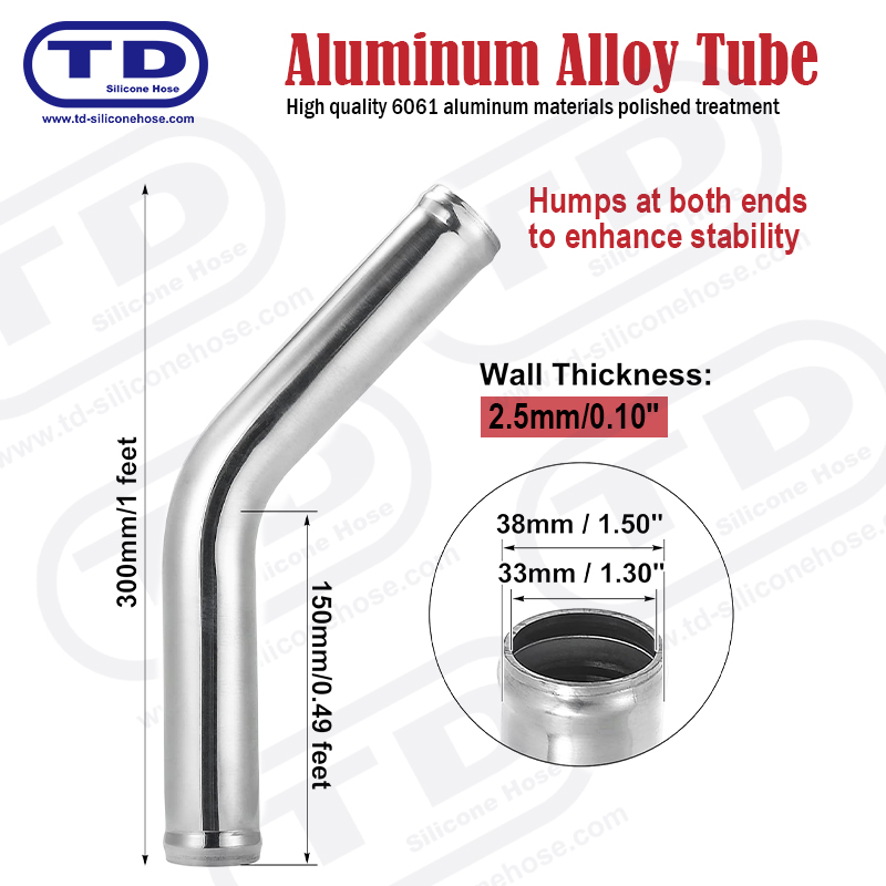 Aluminyo pipe 90 ° siko od: 1.0 